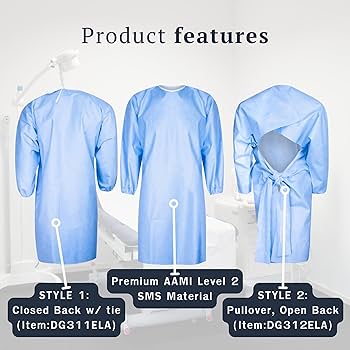 Level 2 Isolation Gown view one