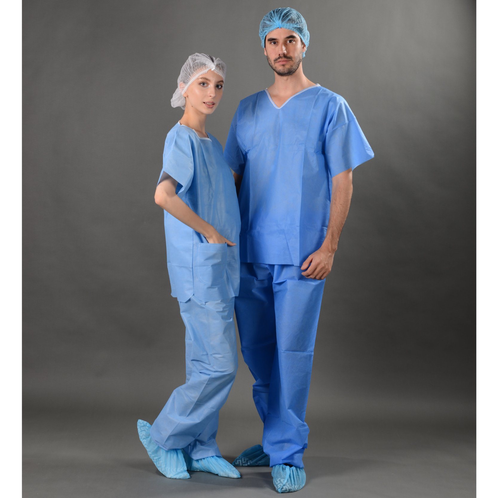 Disposable Non-Woven Scrub Suit view one